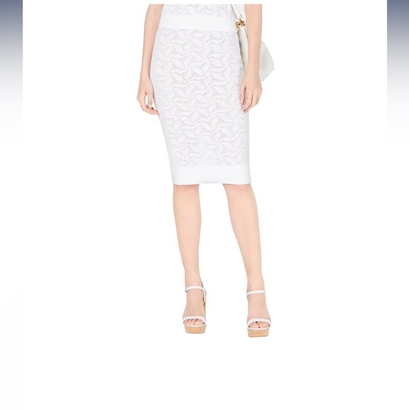 NEW Michael Kors Womens Open Knit Pencil Skirt - Picture 3 of 5